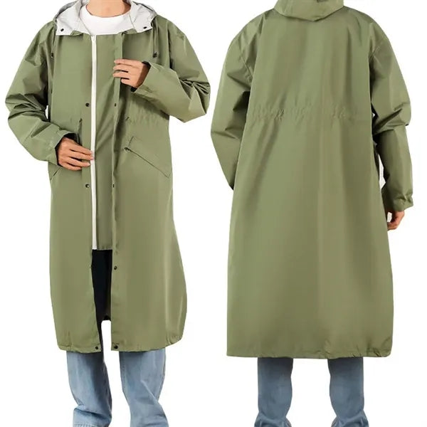 Outdoor lawn concert waterproof unisex long rain jacket