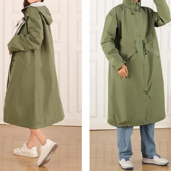 Outdoor lawn concert waterproof unisex long rain jacket