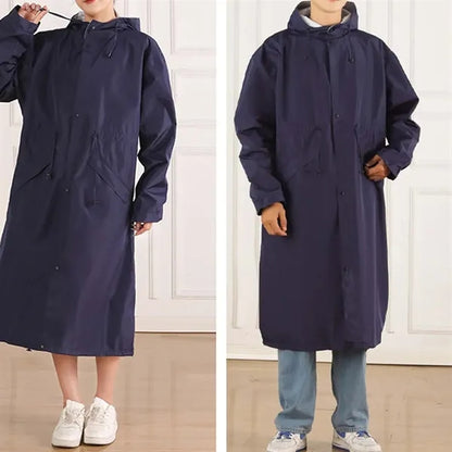 Outdoor lawn concert waterproof unisex long rain jacket