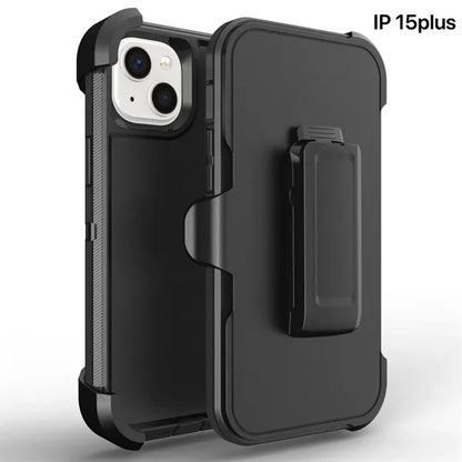 iPhone 15 Series Rugged Case with Belt Clip