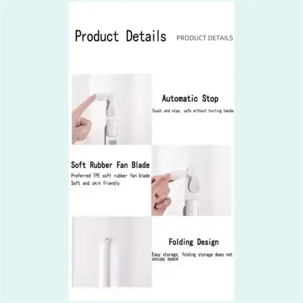 3 In 1 Foldable Personal Fan with Power Bank