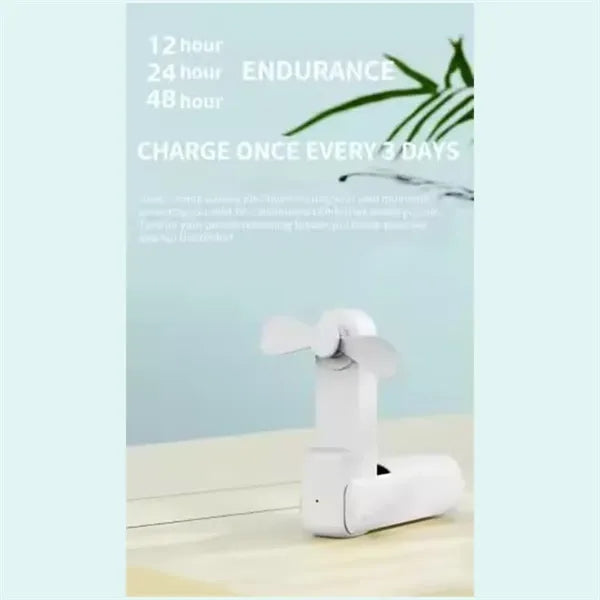 3 In 1 Foldable Personal Fan with Power Bank