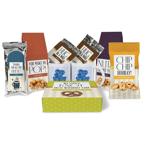 Sip and Savor Gourmet Tray with Mugs