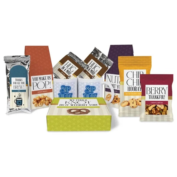 Sip and Savor Gourmet Tray with Mugs - Small