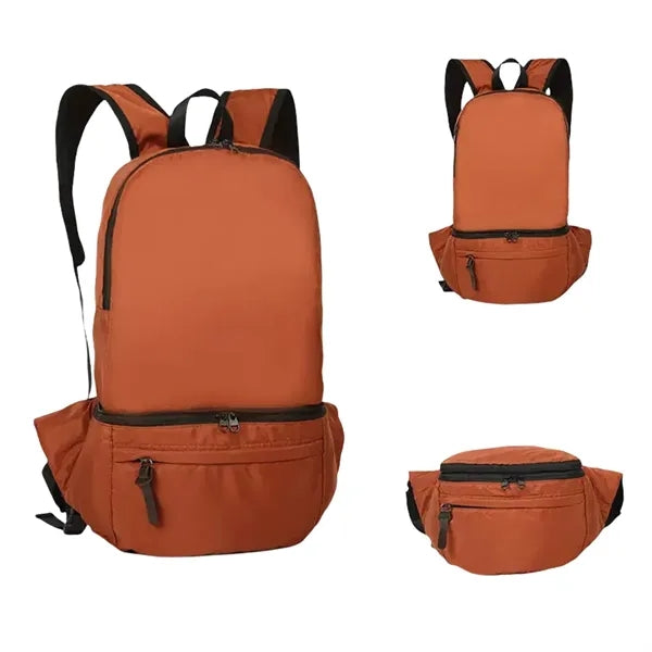 Lightweight Custom Backpack With Zipper Pocket Travel Bag