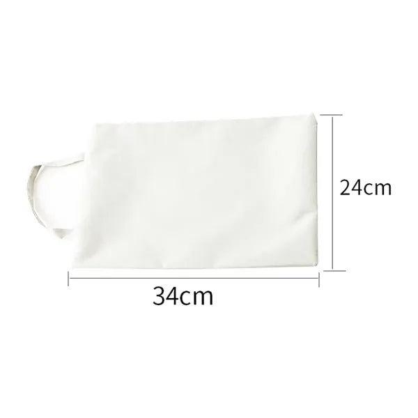 Colorful Zippered Canvas Pouches for Organization