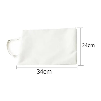 Colorful Zippered Canvas Pouches for Organization