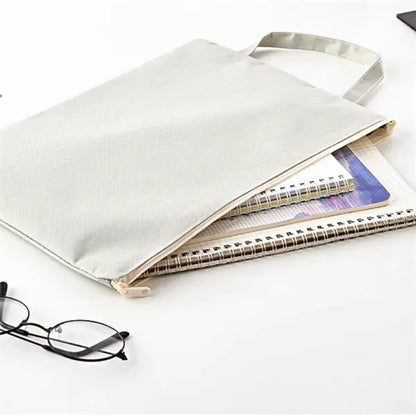 Colorful Zippered Canvas Pouches for Organization