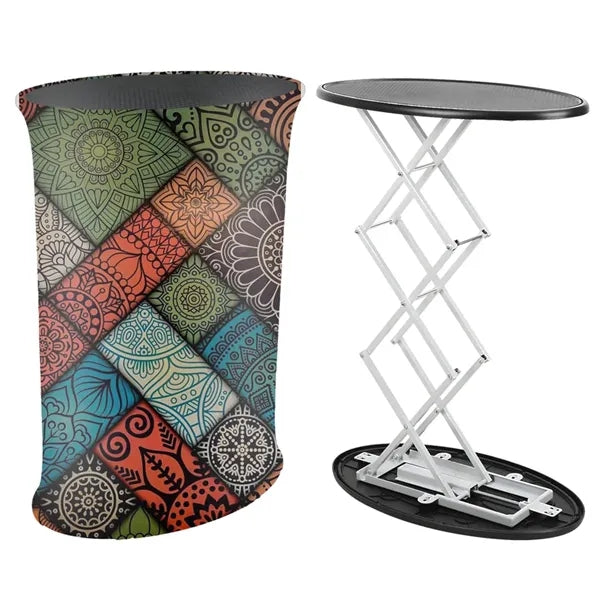 27" X 16" X 37" The Oval Automatic Pop-Up Display Podium Kit