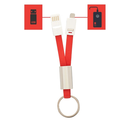 Keychain Dual USB Charging Cable