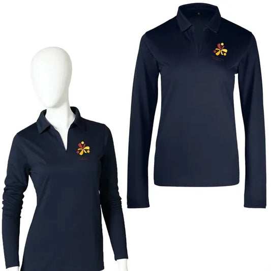 Women's Sport Micro Pique Long Sleeve Polo Shirt