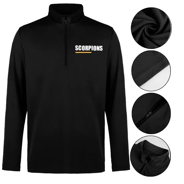 UV Micro Men's Mesh Quarter Zip Pullover