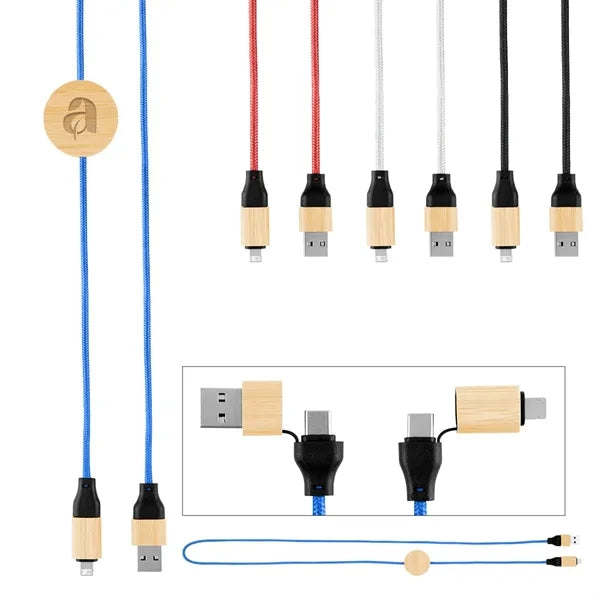 3' 60W Bamboo & rPET Fast Charging Cable