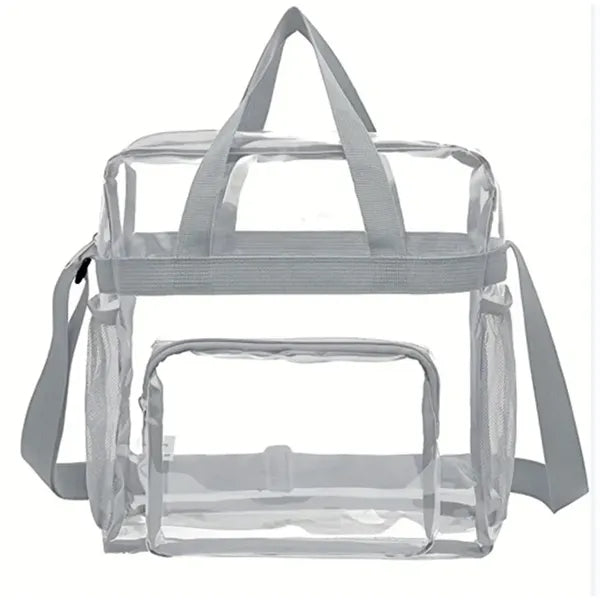Clear Tote Bag with Handle and Adjustable Strap