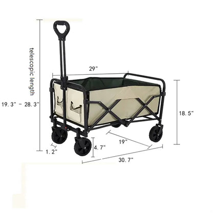 Outdoor Collapsible Folding Utility Wagon Cart