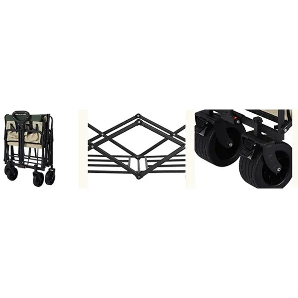 Outdoor Collapsible Folding Utility Wagon Cart