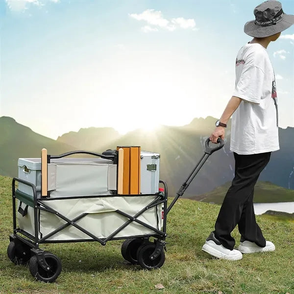 Outdoor Collapsible Folding Utility Wagon Cart