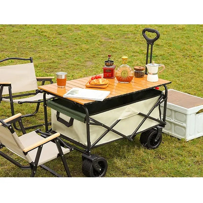 Outdoor Collapsible Folding Utility Wagon Cart