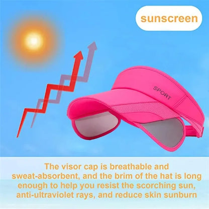 UV Protection Adjustable Beach Sun Cap with Retractable Brim