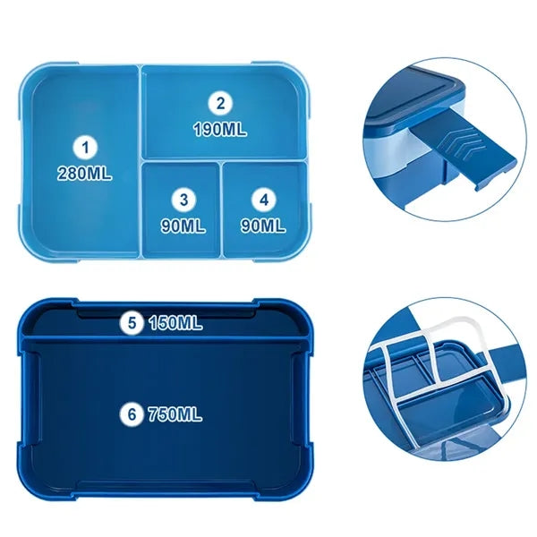 Large work school adults teens lunch container bento box