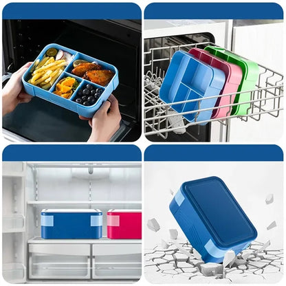 Large work school adults teens lunch container bento box