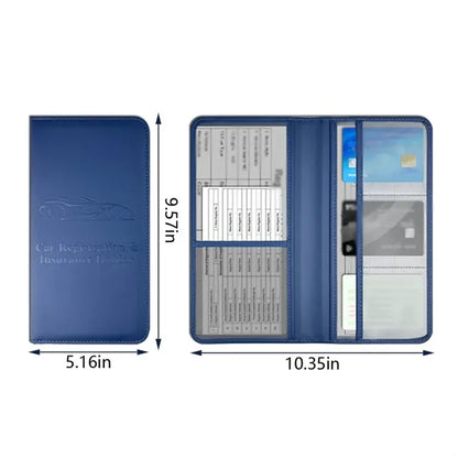 Auto truck case car registration and insurance card holder
