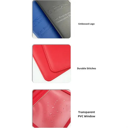 Auto truck case car registration and insurance card holder