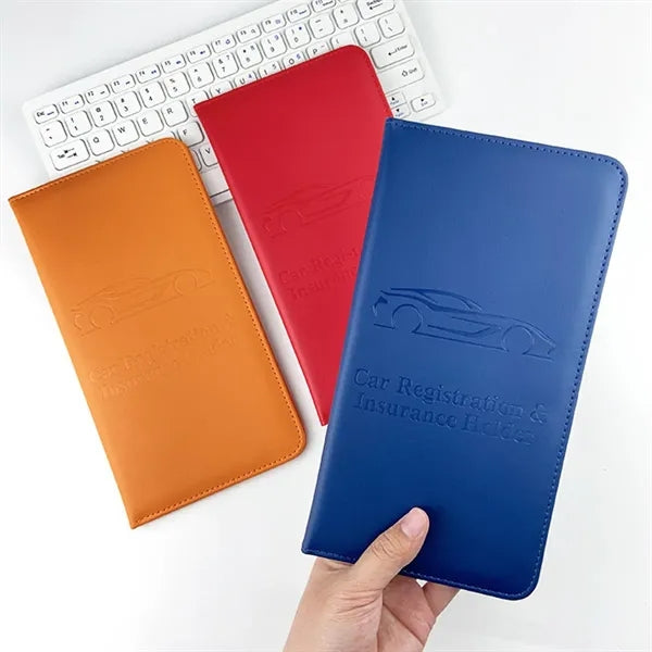 Auto truck case car registration and insurance card holder