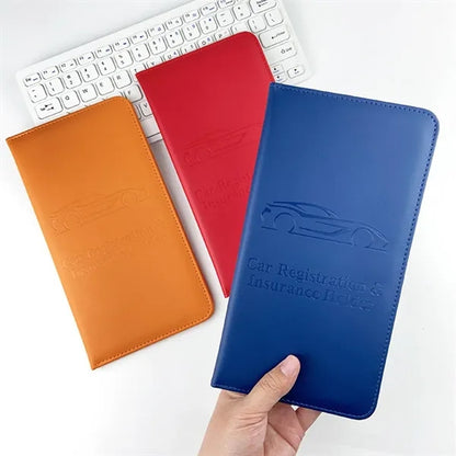 Auto truck case car registration and insurance card holder