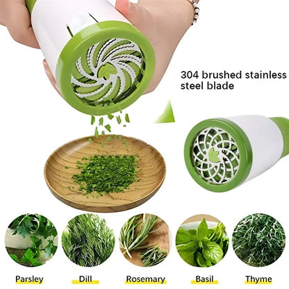 Kitchen gadgets handheld herb cutter vegetable chopper