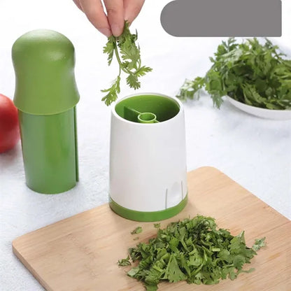 Kitchen gadgets handheld herb cutter vegetable chopper
