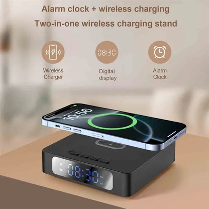 Digital Alarm Clock with Wireless Charger