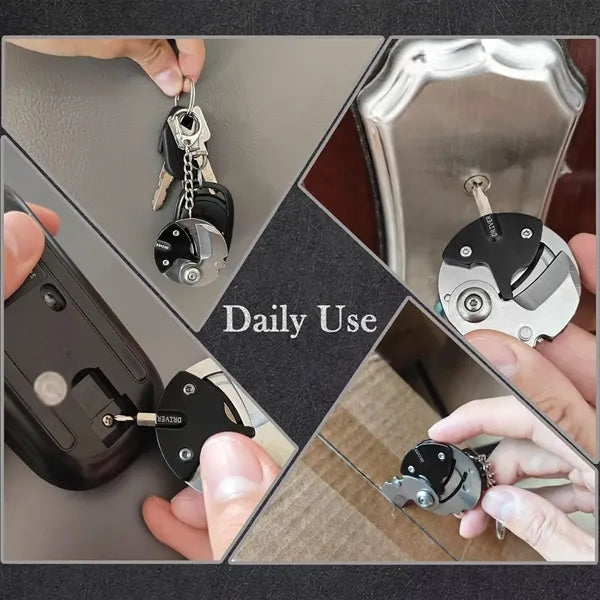 Camping work EDC multitool folding keychain pocket knife