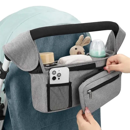 Detachable universal pet stroller caddy organizer bag