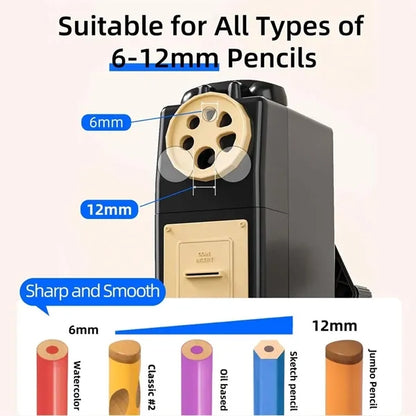 Office school supplies adjustable tip pencil sharpener