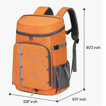 Outdoor Insulated Cooler Backpack for Travel & Hiking.