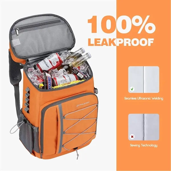 Outdoor Insulated Cooler Backpack for Travel & Hiking.