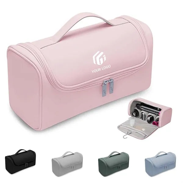 Vacation hair dryer travel carrying case storage organizer