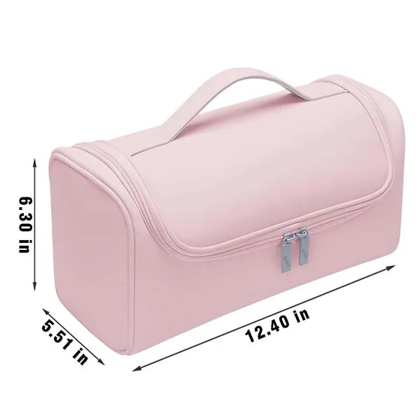 Vacation hair dryer travel carrying case storage organizer