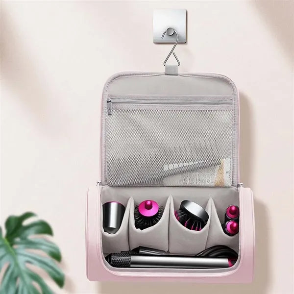 Vacation hair dryer travel carrying case storage organizer