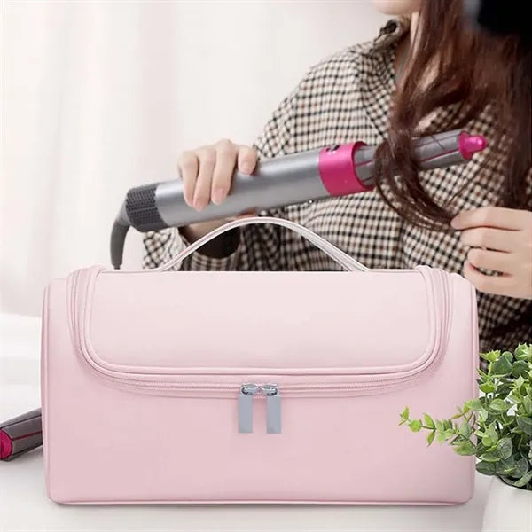 Vacation hair dryer travel carrying case storage organizer