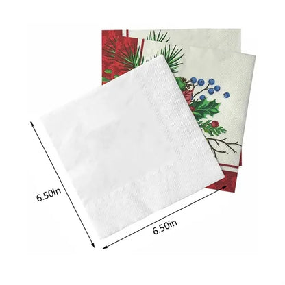 Custom party christmas restaurant bar dinner paper napkins