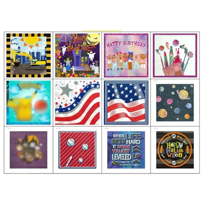 Custom party christmas restaurant bar dinner paper napkins