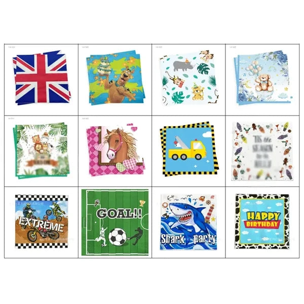 Custom party christmas restaurant bar dinner paper napkins