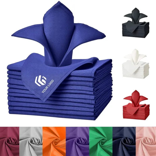 Hotel restaurant parties wedding solid washable cloth napkin