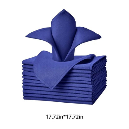Hotel restaurant parties wedding solid washable cloth napkin