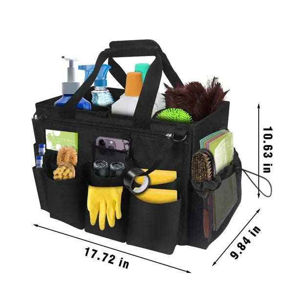 Gardening portable wearable cleaning caddy organizer bag
