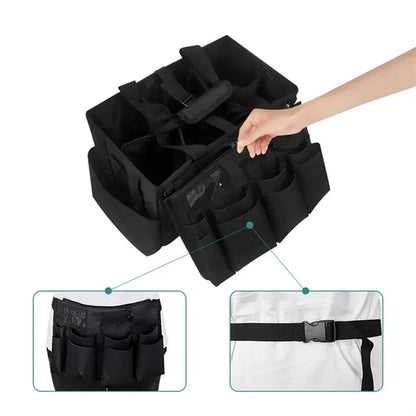 Gardening portable wearable cleaning caddy organizer bag