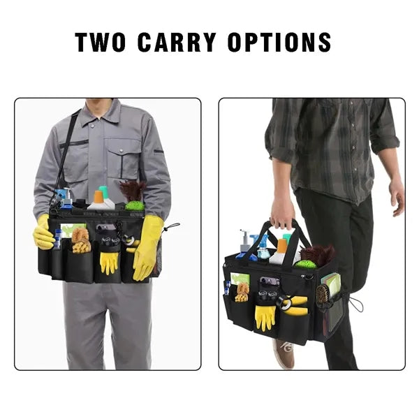 Gardening portable wearable cleaning caddy organizer bag