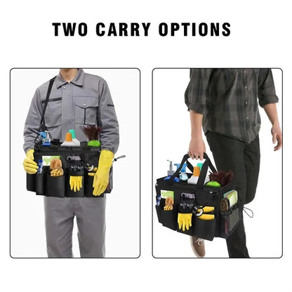 Gardening portable wearable cleaning caddy organizer bag